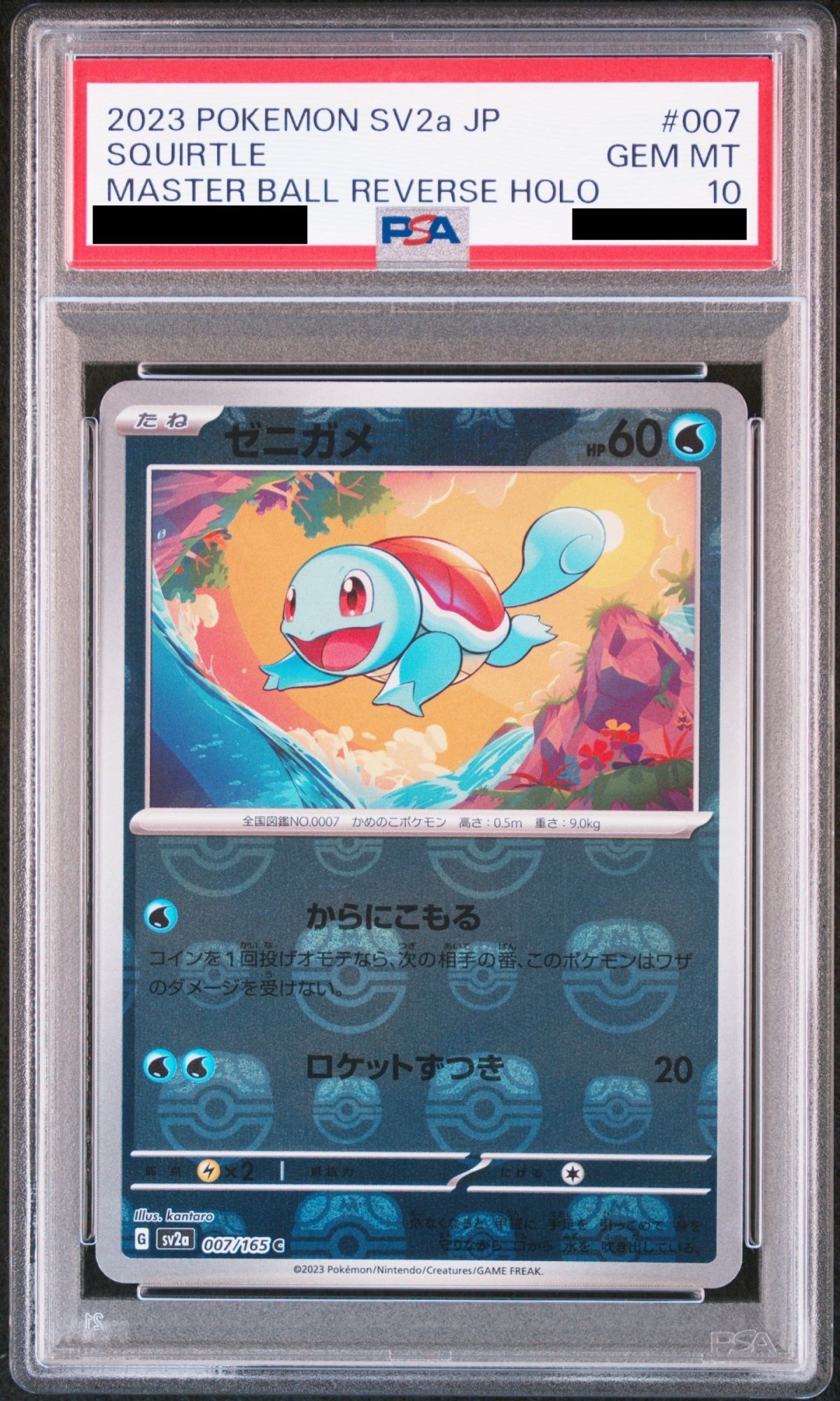 PSA10】ゼニガメ(マスターボールミラー) (C) {007/165} [SV2a] - magi通販【ポケモンカード専門】